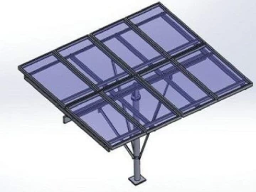 SINGLE POLE MOUNTED SOLAR WATER PUMP STRUCTURE